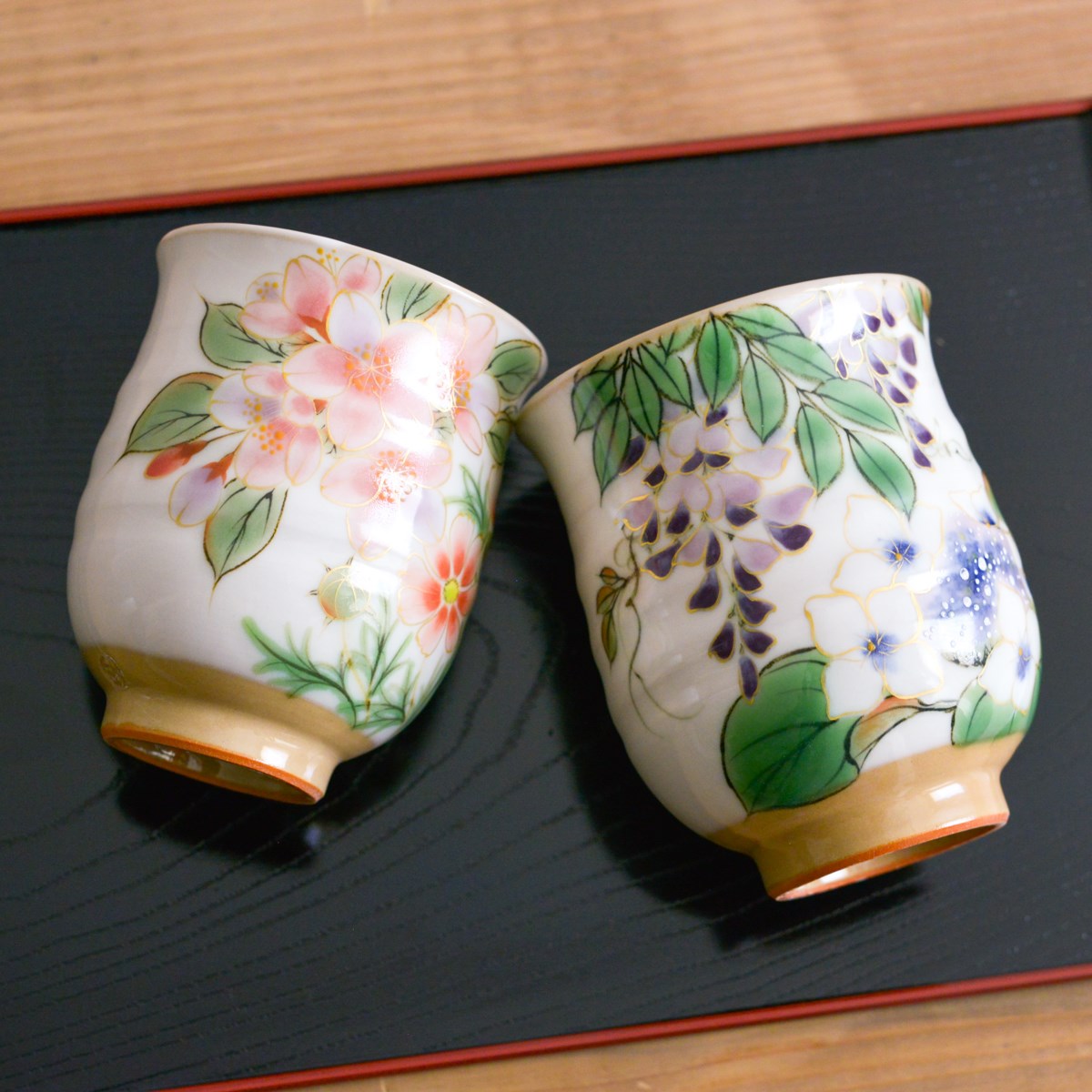 送料無料】 組湯呑 花移ろい ペア / 湯呑み 湯のみ セット 湯飲み