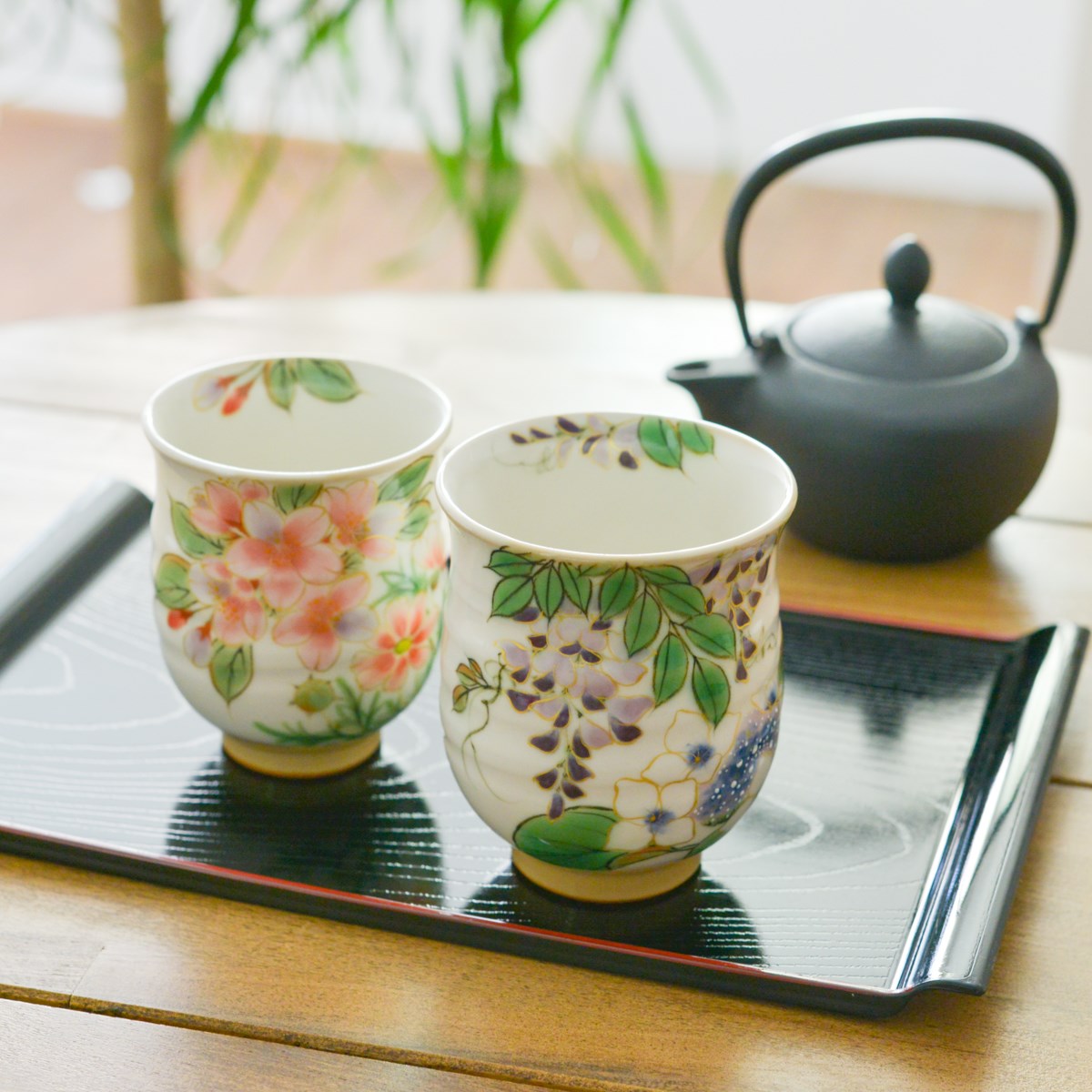 送料無料】 組湯呑 花移ろい ペア / 湯呑み 湯のみ セット 湯飲み