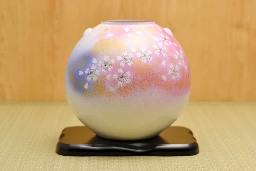 送料無料】 花瓶 花の舞 7号 / 退職祝い 定年 花器 フラワーベース