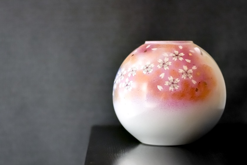 送料無料】 花瓶 花の舞 7号 / 退職祝い 定年 花器 フラワーベース