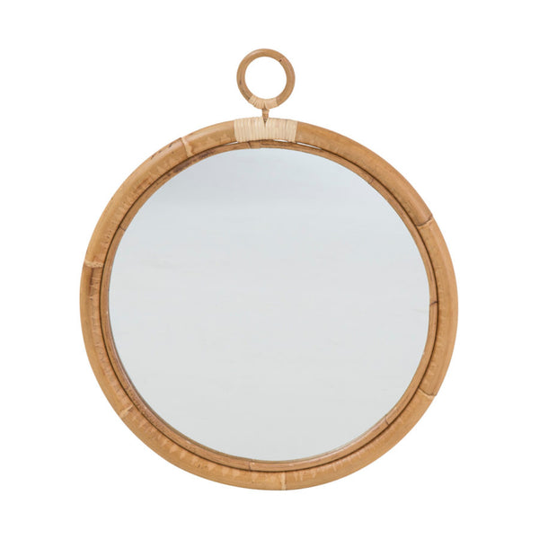 Ella Rattan Round Mirror - Rattan Wall Mirrors - Dear Keaton