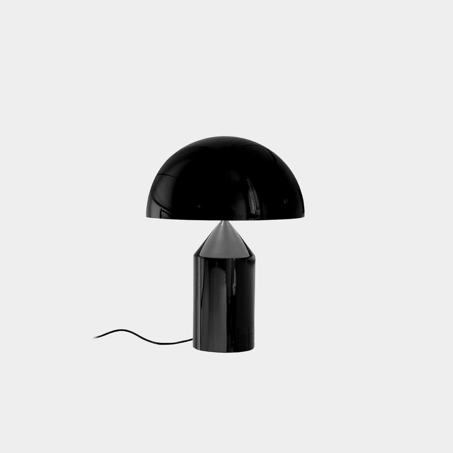 Atollo Table Lamp, Black Table Lamp, by Vico Magistretti (Oluce