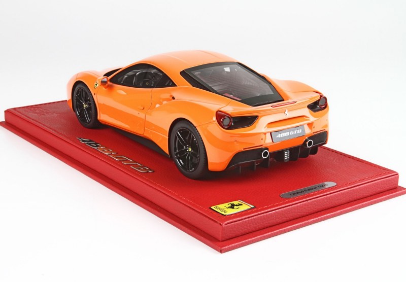 BBR Ferrari 488 GTB 2015 - California Orange • DiecastSociety.com