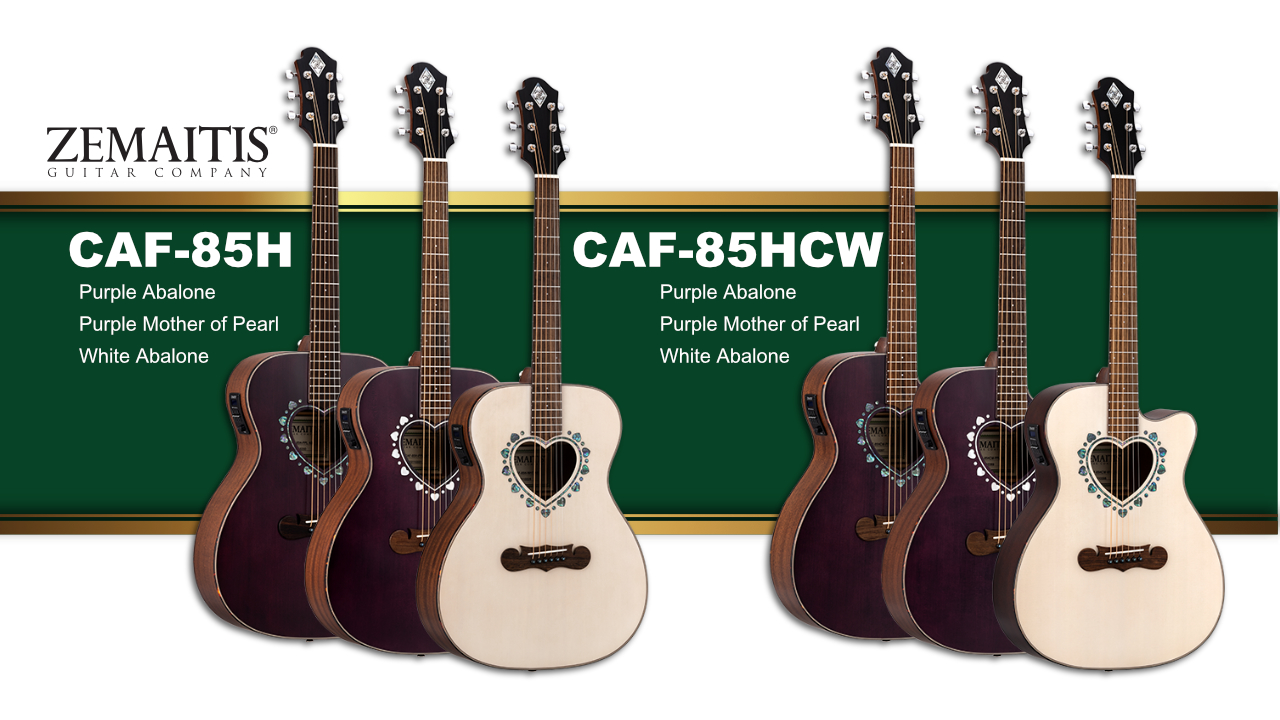 ZEMAITIS（ゼマイティス）から ハート型サウンドホールのエレアコ