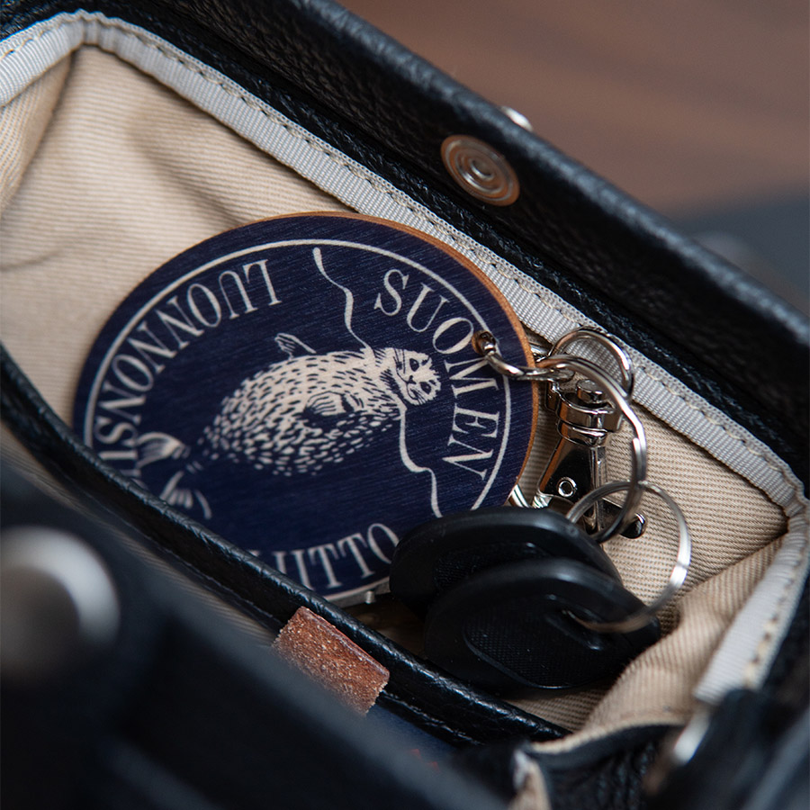 木製キーリング/キーホルダー「アザラシロゴ」【公式ロゴグッズ