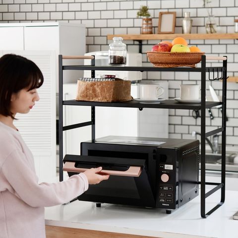 dショッピング |レンジ上ラック 棚2段 幅44-71 奥行35.5 高さ70.5cm 幅