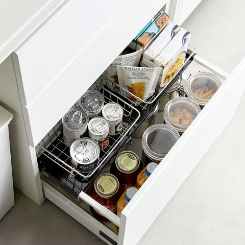 dショッピング |山崎実業 tower 伸縮キッチン引き出し中ラック タワー