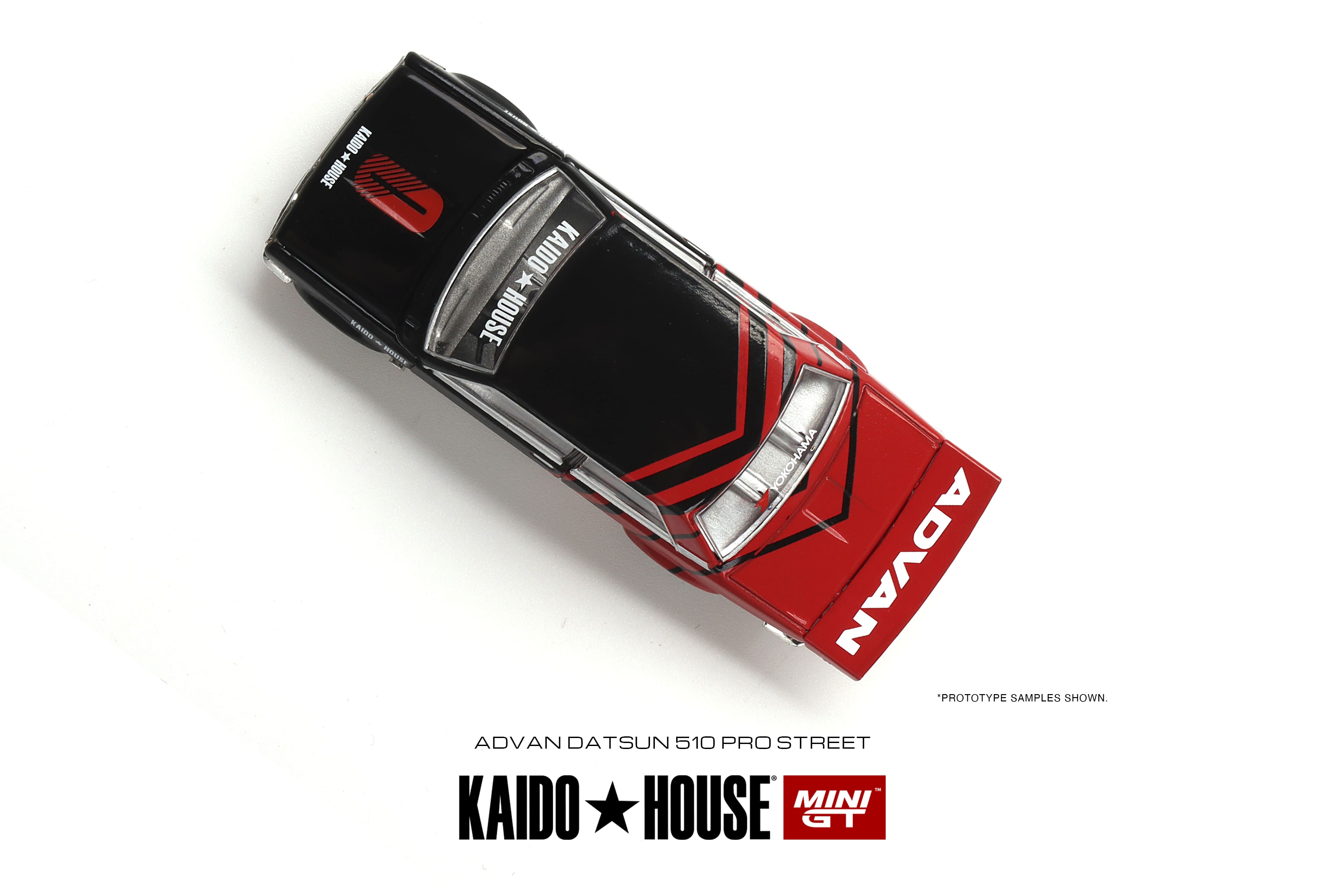 Mini GT Kaido House #032 - Datsun 510 Pro Street (Advan - 1/64