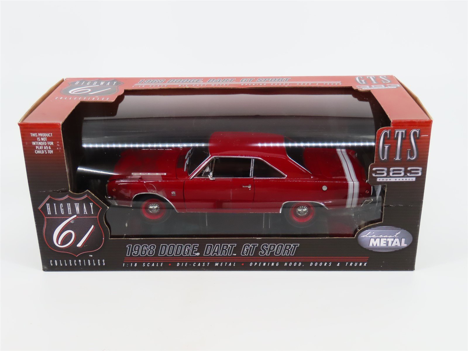 1/18 1968 DODGE DART GT SPORT - HIGHWAY 61 – Dream Team Collectibles
