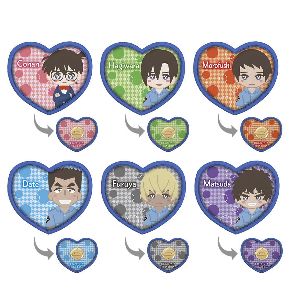 警察学校組のアクリルスタンドとふわふわバッジ！セガ『名探偵コナン