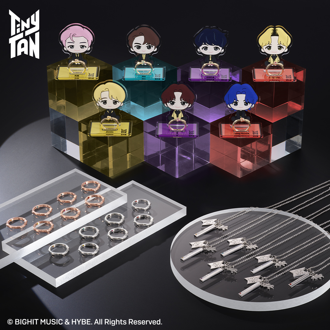 メンバーをイメージしたリングやペンダント全10等級28種+ラストワン賞