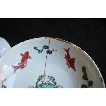 古染付 南京赤絵 呉須赤絵 古九谷 初期伊万里 皿7枚 P557｜骨董店