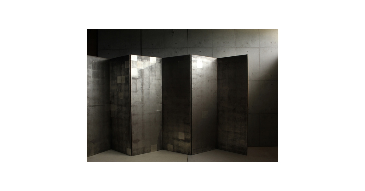 銀屏風 六曲一双 Z692｜骨董店 のびる 古美術 骨董 和風建具 蔵戸 買取