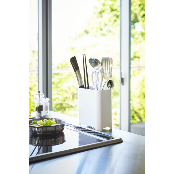 AQUA】キッチンツールスタンド アクア (ホワイト): 周辺小物 | ALMOTT