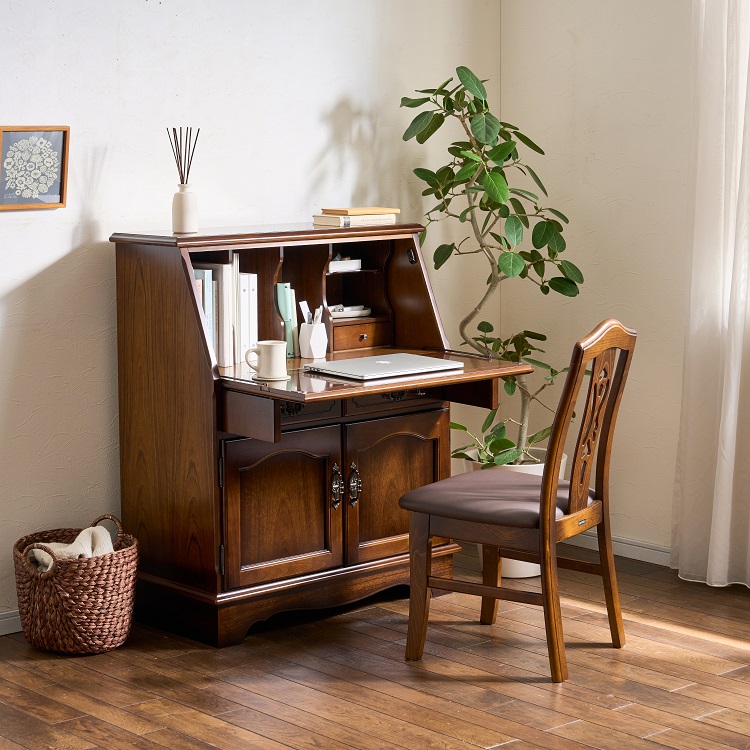 ライティングビューロー QC3001 コロニアルウォールナット 通販