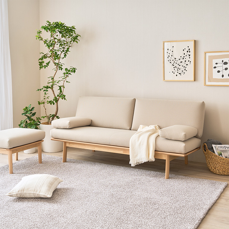 3人掛ソファ WG3003 ベージュ ピュアビーチ 通販 | 【公式】カリモク