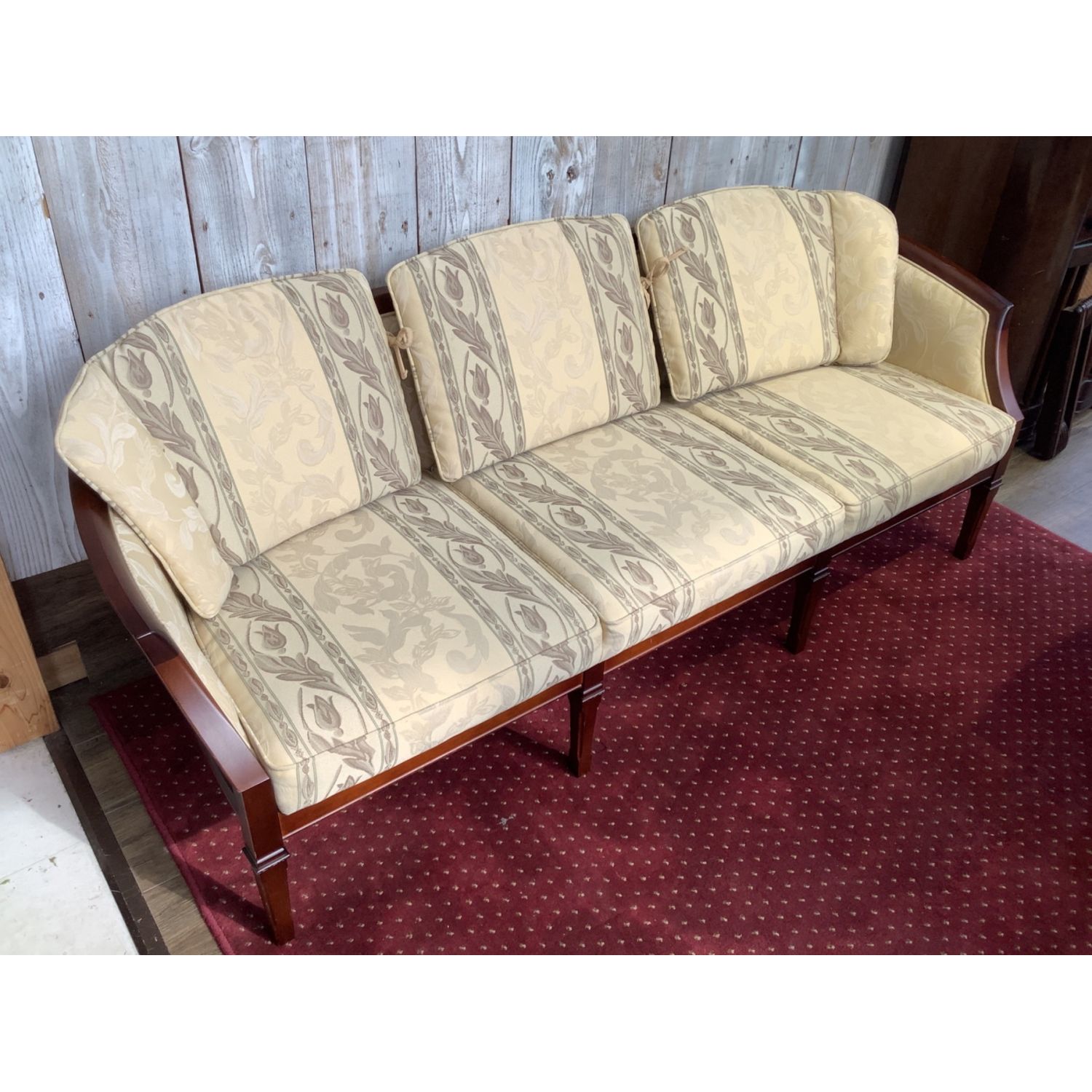 マルニ木工 3人掛けソファー ニースⅡ ブラウン 地中海シリーズ