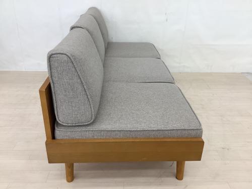 UNICO (ウニコ) 3人掛けソファー ブラウン×ベージュ ALBERO