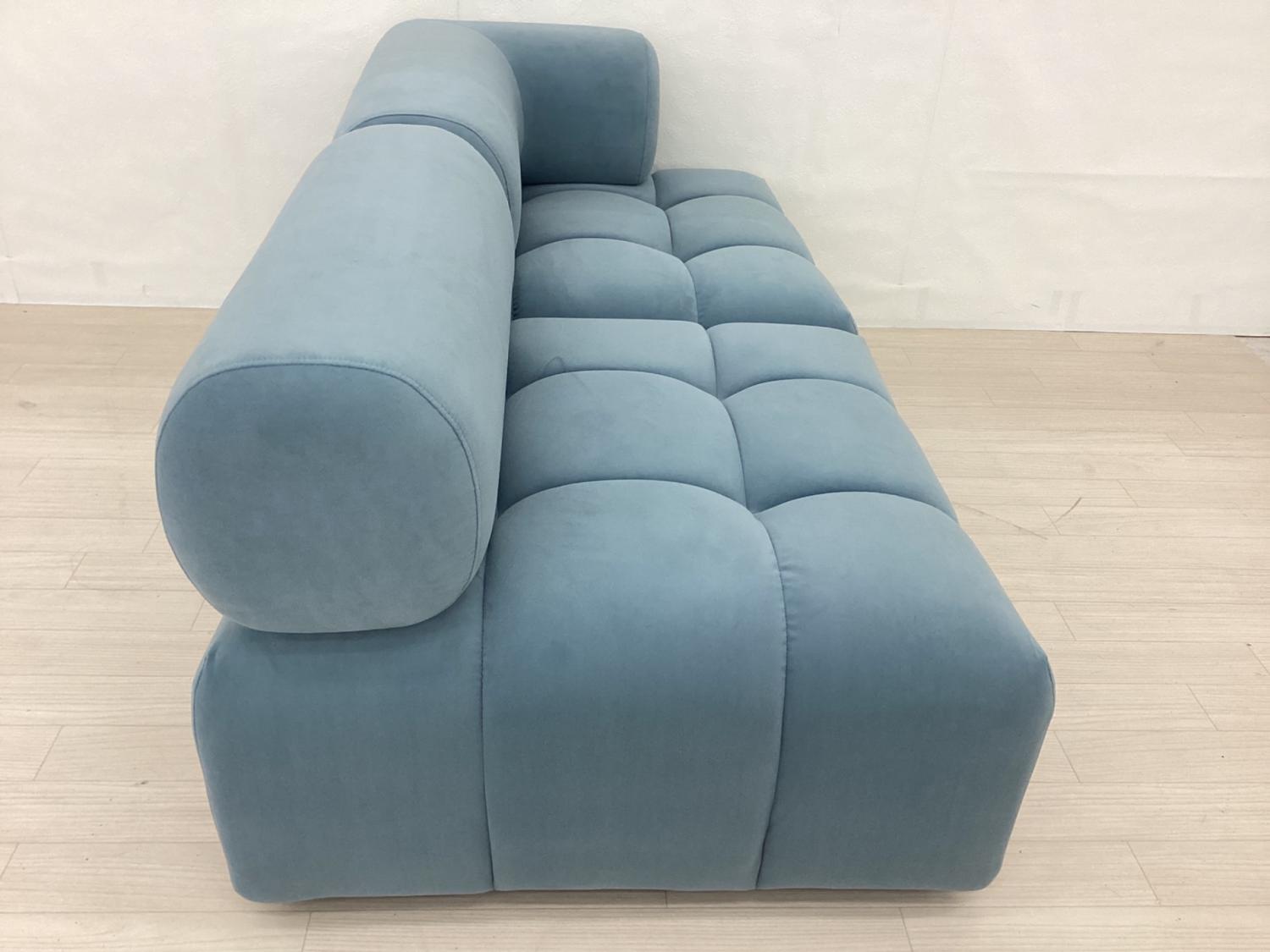 Franc franc (フランフラン) ソファー ブルー ファブリック パフィ