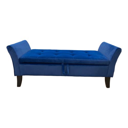 サンコウ 2人掛けソファー アメリカンベンチ ブルー｜トレファクONLINE