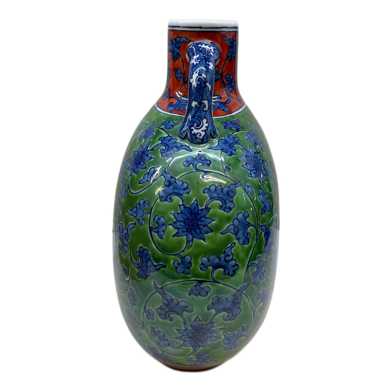 館林源右衛門 染錦金襴手 大、小各五客 共箱① Yahoo!オークション