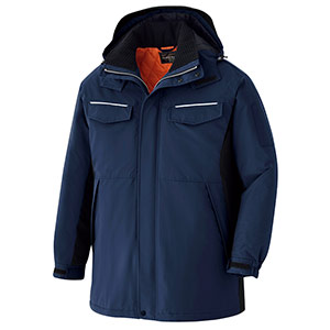 ベルデクセルフレックス 静電防水防寒コート VE1047上 ネイビー