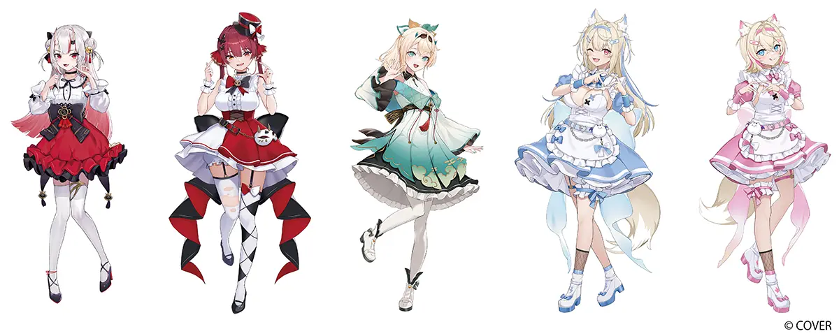 ホロライブプロダクション」百鬼あやめ、宝鐘マリンたちの描き起こし