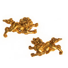 古後藤 獅子図目貫 特別保存刀装具 ｜日本刀販売は永楽堂