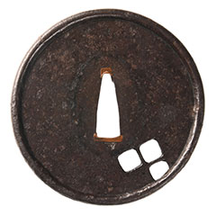 古甲冑師 角枝透鍔/鐔 特別保存刀装具 ｜日本刀販売は永楽堂