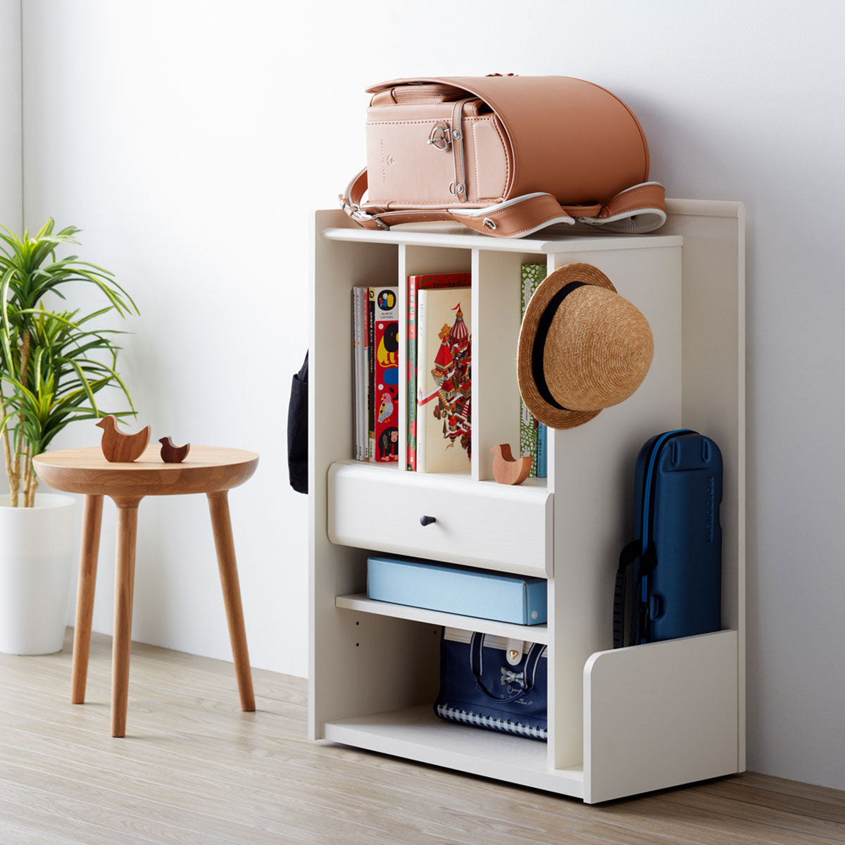 ランドセルラック 子供用 ラック ワゴン チェスト 本棚 リビング 収納