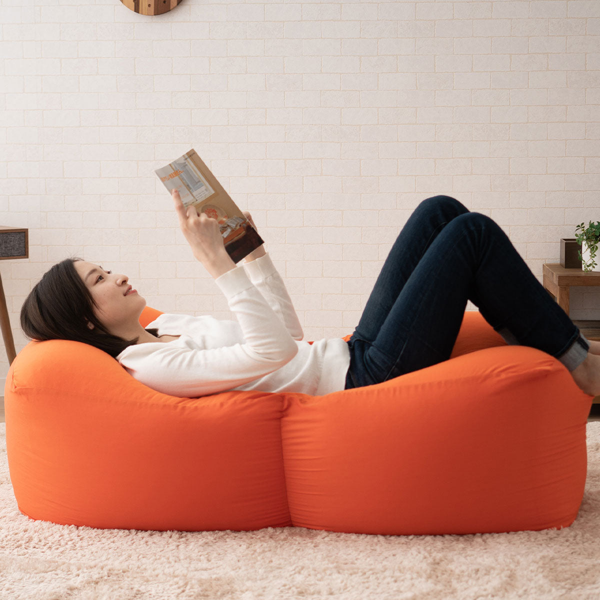 マイクロビーズクッション もちもちキューブ ワイドLサイズ | 寝具