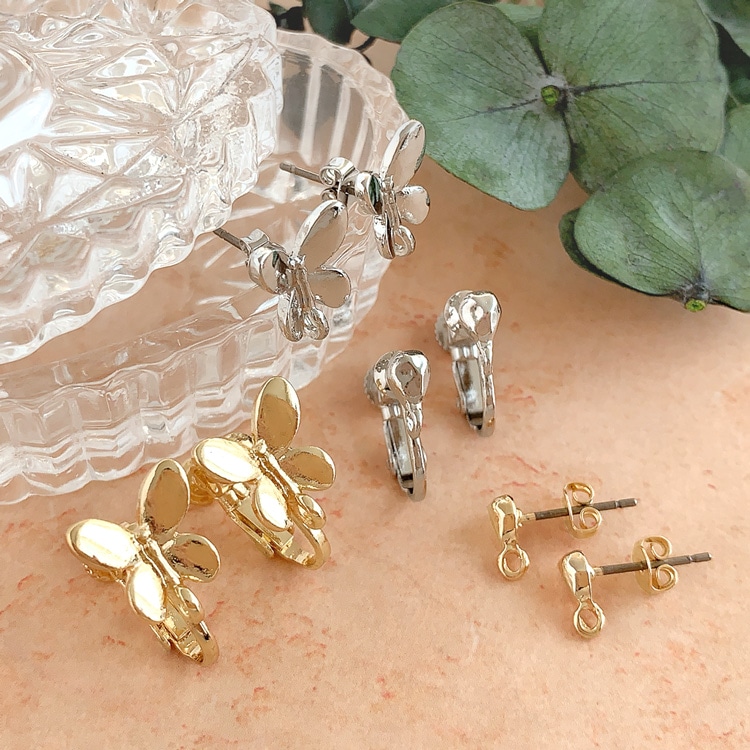 チタンポストピアス（ニュアンスメタル・縦カン付） G5 ｜アクセサリー