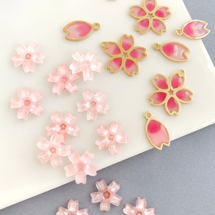 チャーム / 桜の花びら(エポ入）/ PK・G5 ｜アクセサリーチャーム