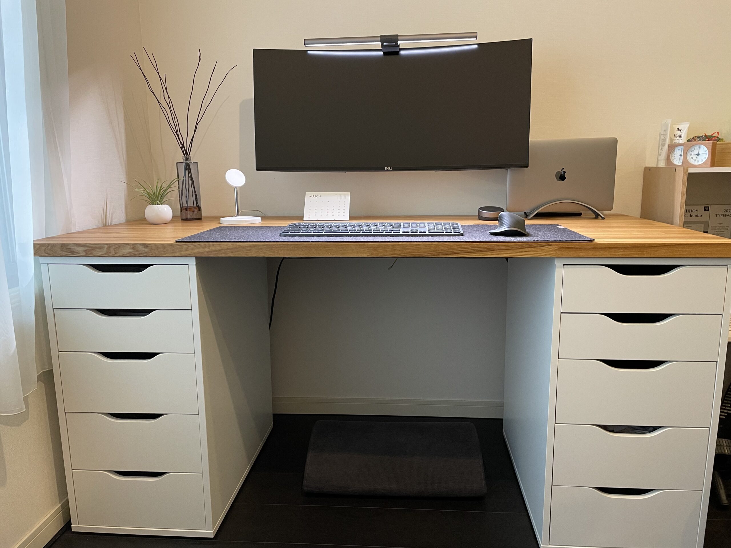 IKEA ALEX 2台で叶える！オフィス＆自宅の収納革命｜デスク周りから