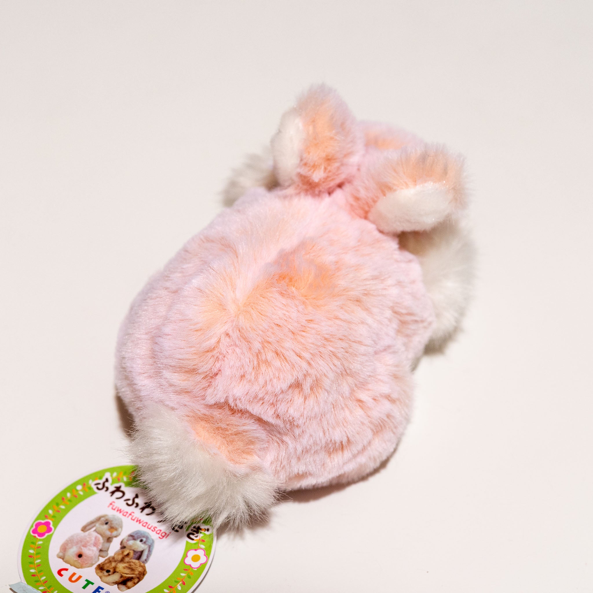 CUTE キュート販売 ぬいぐるみ ふわふわうさぎ S 這い うすピンク