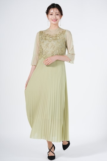 Dorry Doll メロウレーストップスイエローグリーンドレス (S) を