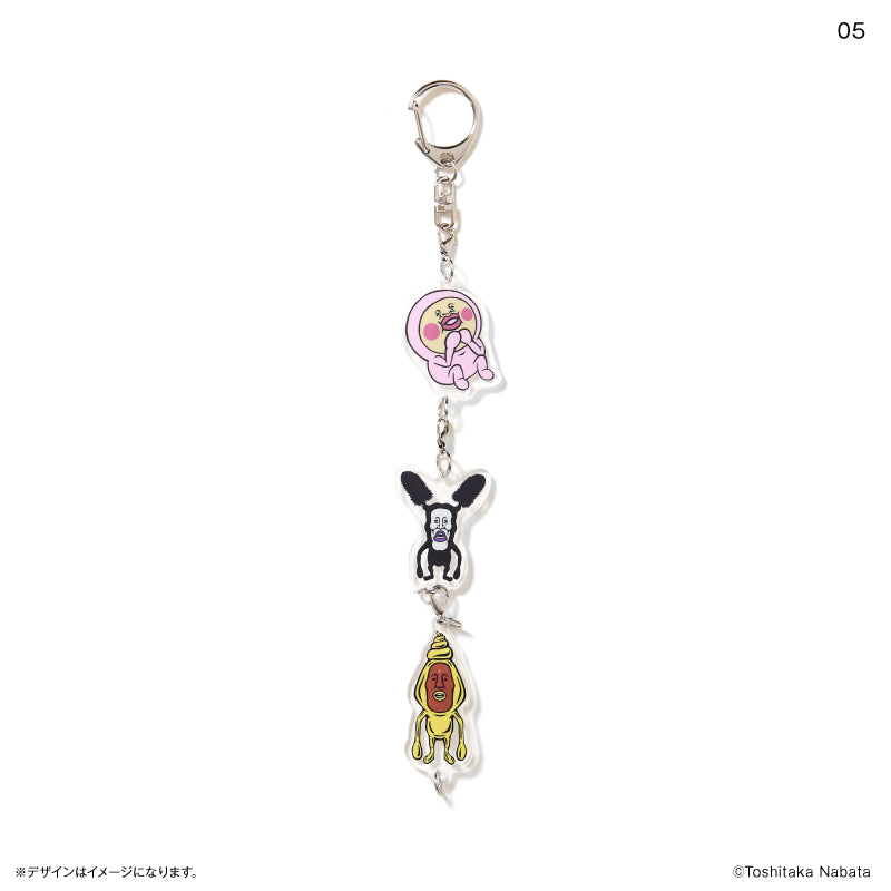 こびとづかん トレーディング つながる！3連チャームキーホルダー 全8