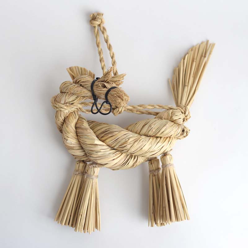 わら細工たくぼ 干支しめ縄 (午) の通販