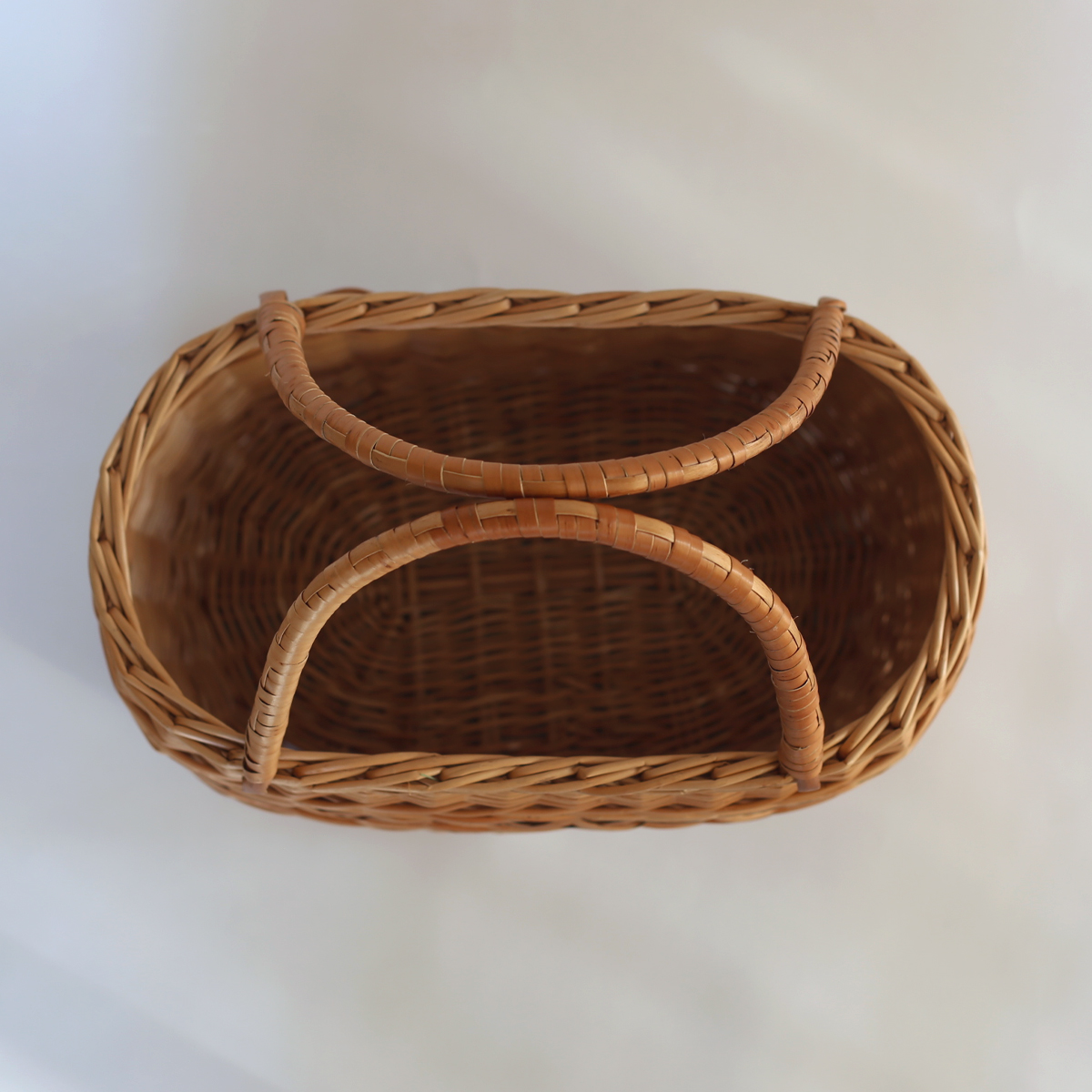 ラトビアのかごの通販（模様編みの大きな買い物かご）｜FAVOR（手仕事