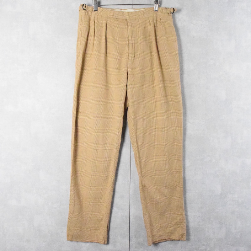 ポロラルフローレン パンツ ベージュ チェック柄| ヴィテージ古着屋