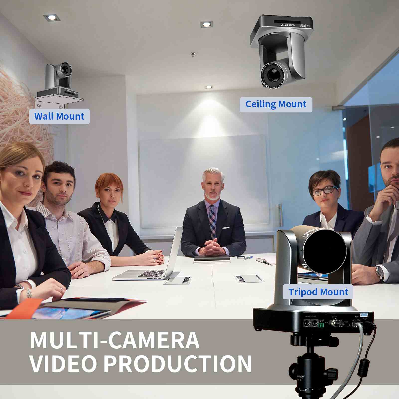 FEELWORLD NDI20X Simultaneous SDI HDMI NDI IP Live Stream PTZ