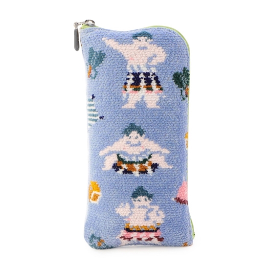 ハッケヨイ メガネポーチ L/HAK-253105(ライトブルー): LOVERARY BY