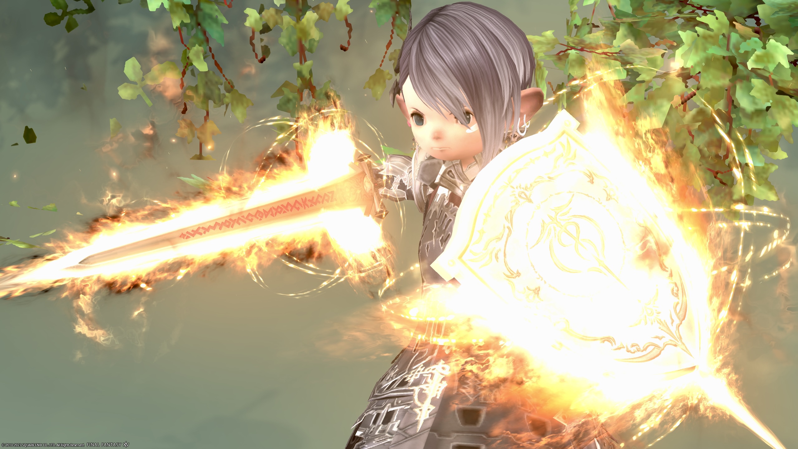 ナイトのアニマウェポン最終段階・紅き炎の剣盾『エーティル・ルクス