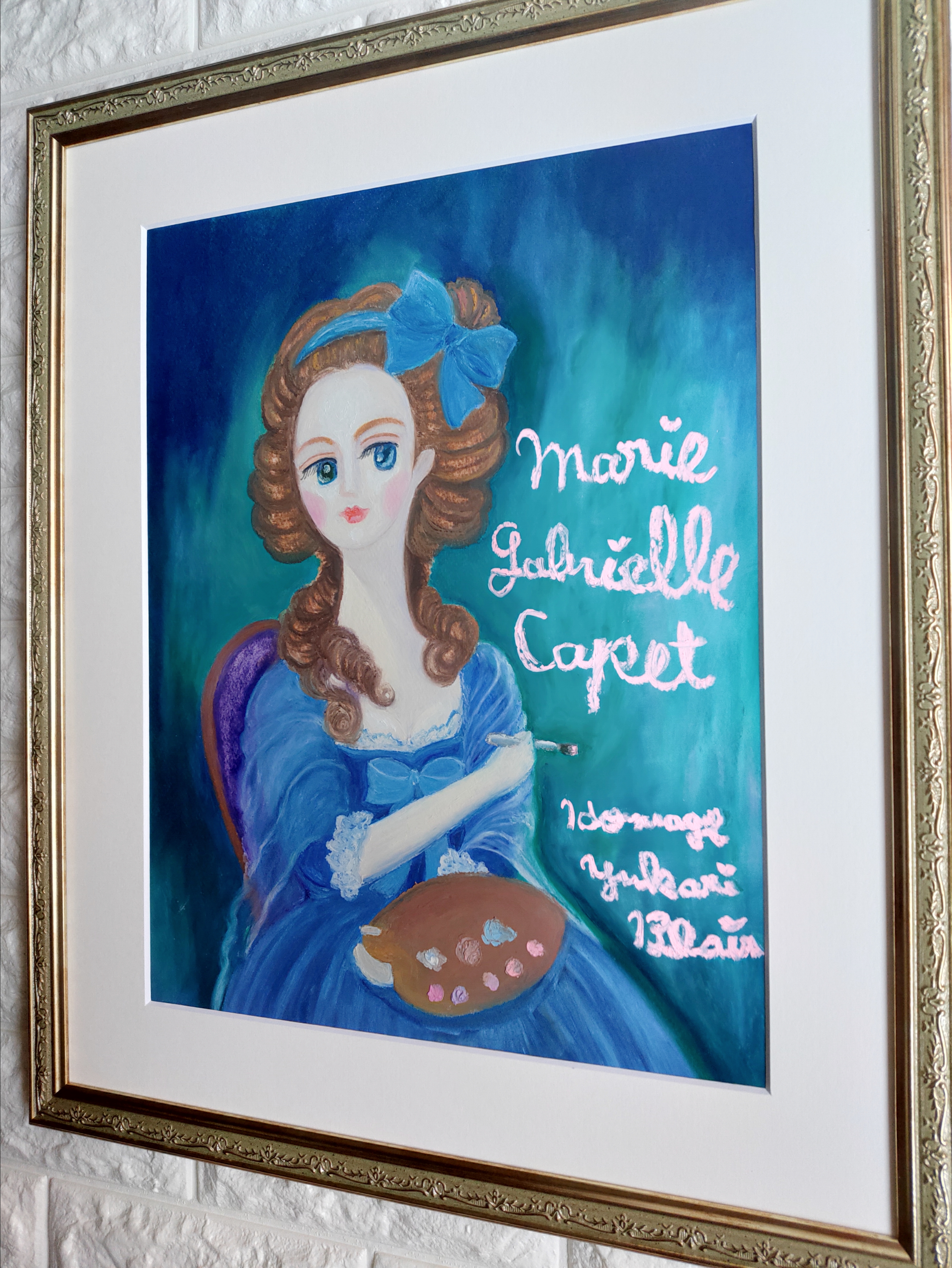 マリー・ガブリエル・カペ自画像 1783 オマージュ作品 by Yukari Blair