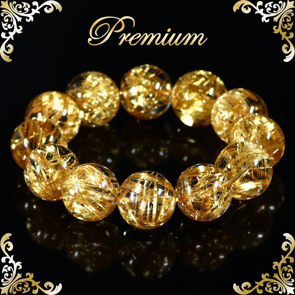 最高級ランクルチルクォーツ「プレミアムフォーチュネイトルチル」