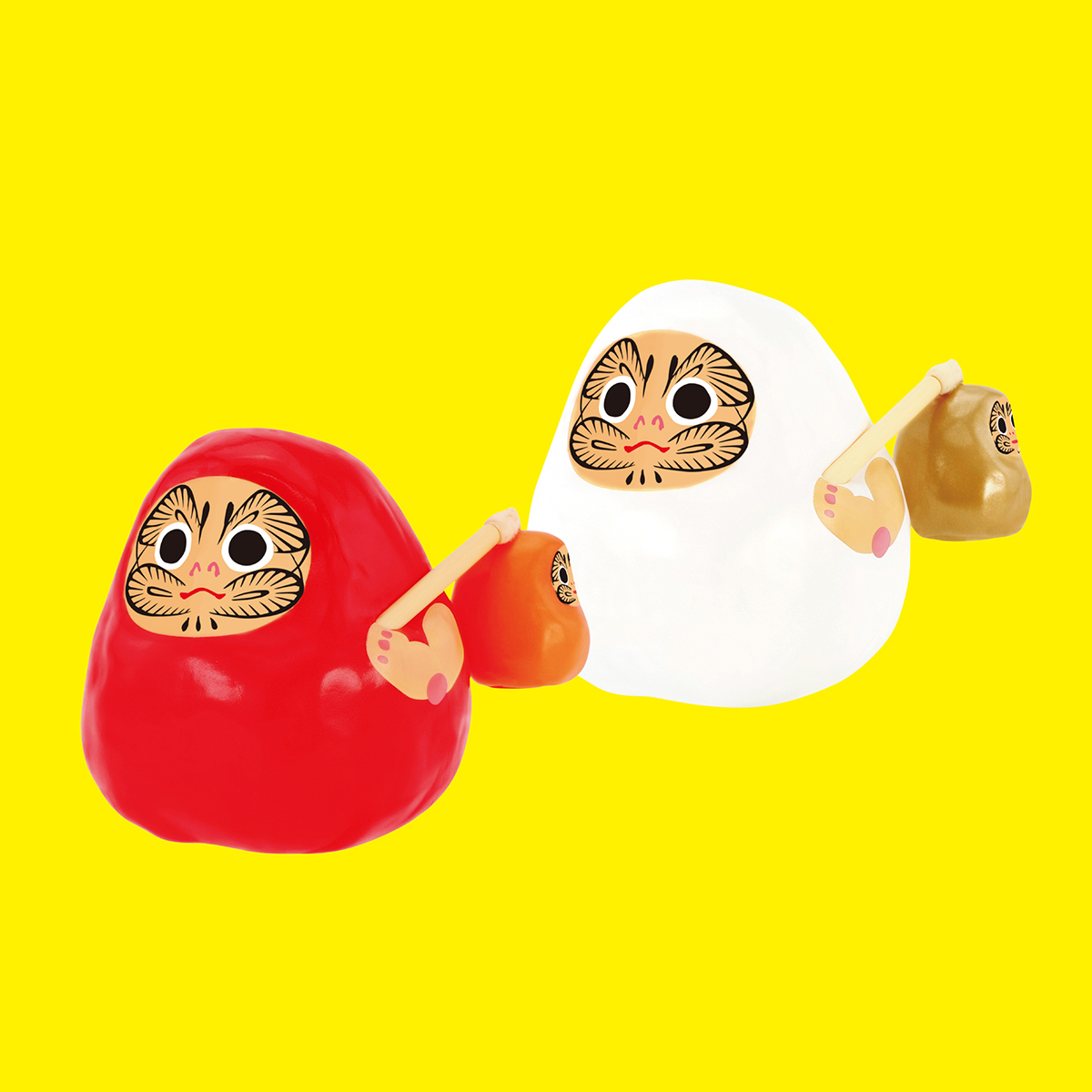 だるま作家・吉田弥稚子氏が生み出す「ヤチコダルマ」がカプセルトイで