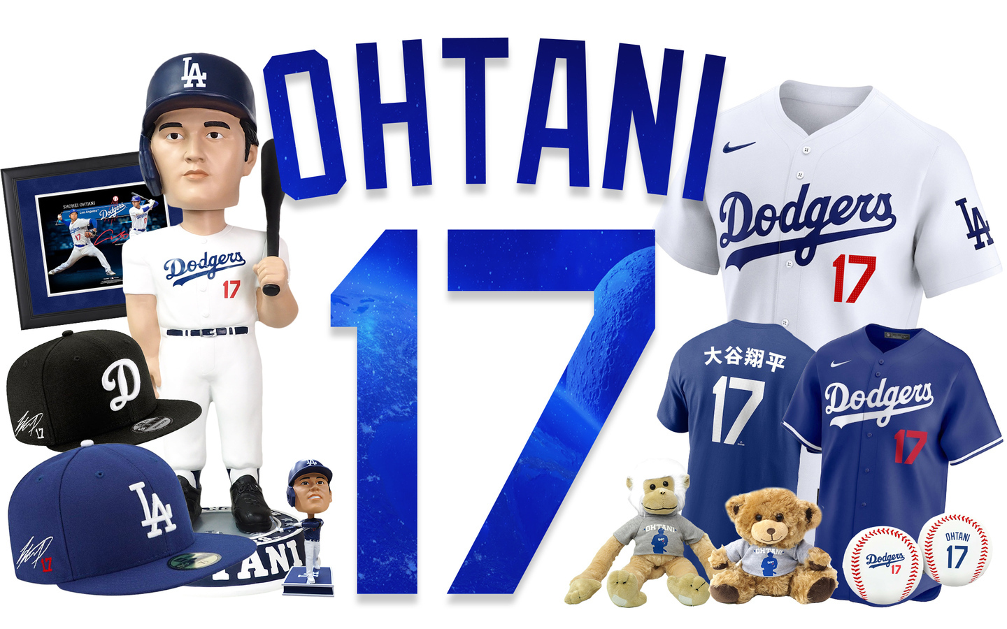 大谷翔平選手＆松井秀喜選手 ドジャースとヤンキース MLBグッズが