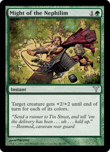 Foil】《ネフィリムの力/Might of the Nephilim》[DIS] 緑U | 日本最大