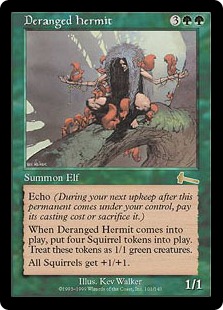 Foil】《錯乱した隠遁者/Deranged Hermit》[ULG] 緑R | 日本最大級 MTG