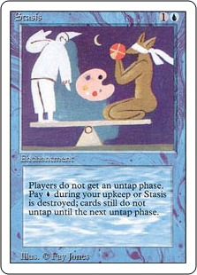 □黒枠□《停滞/Stasis》[4EDBB] 青R | 日本最大級 MTG通販サイト